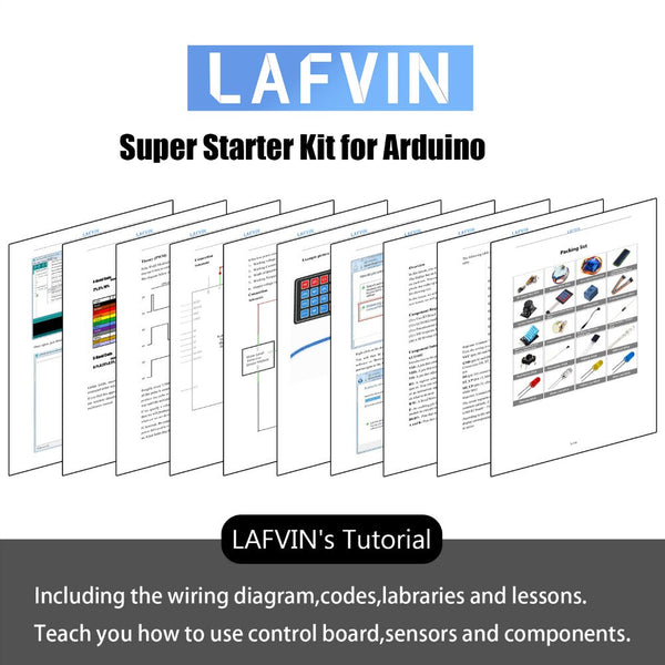 [variant_title] - LAFVIN Super Starter Kit for Arduino for UNO R3 with CD Tutorial