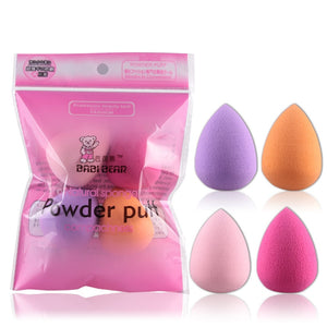 [variant_title] - 4Pcs/set Mini Beauty Soft Makeup Sponge Puff Face Nose Facial Foundation Base Liquid Powder Blending Drop Shape Cosmetic Tool