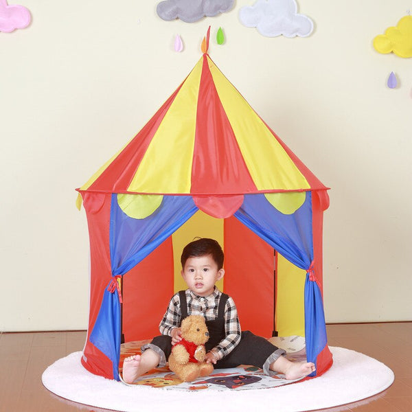 [variant_title] - Children Tent Toy Tent For Kid Pink Blue Play House Outdoor/Indoor Fun Toys Castle Villa  Foldable Play Tents Toys For Children