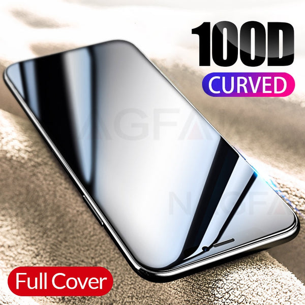 [variant_title] - 100D Curved Full Cover Protective Glass On The For iPhone 7 8 6S Plus Tempered Screen Protector iPhone 11 Pro X XR XS Max Glass