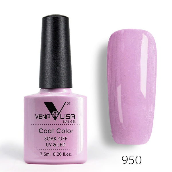 950 - New Free Shipping Nail Art Design Manicure Venalisa 60Color 7.5Ml Soak Off Enamel Gel Polish UV Gel Nail Polish Lacquer Varnish