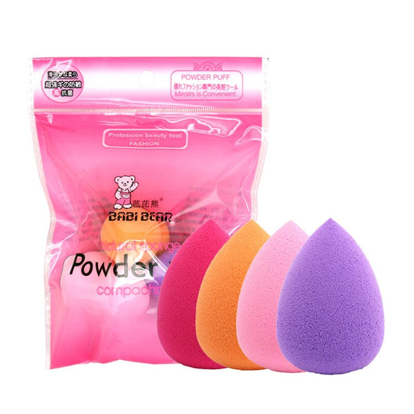 4Pcs Drop - Sinso 4Pcs Makeup Sponge Top Quality Real Soft Powder Beauty Cosmetic Puff Soft Make up Cosmetic Tools Water-Drop Shape 8Colors