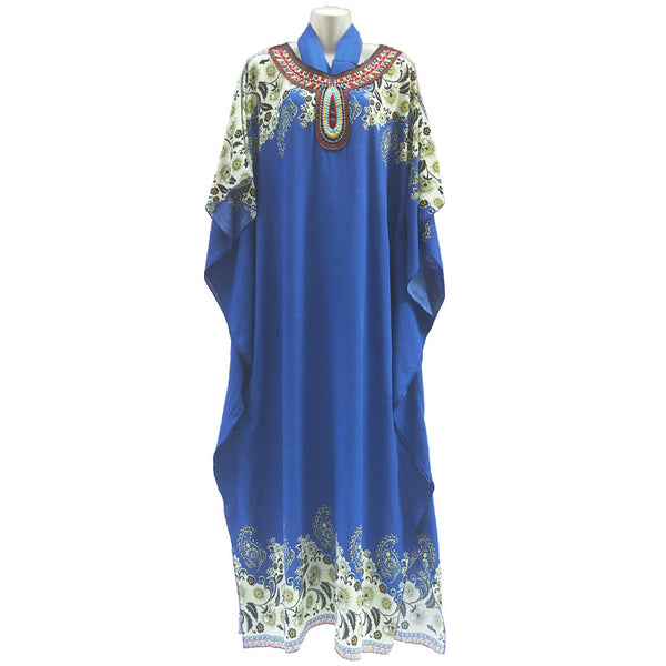 2 / One Size - Uniform size 142cm length New Fashion Big ABAYA Women's Wear Muslim rayon Cotton Prayer Robe