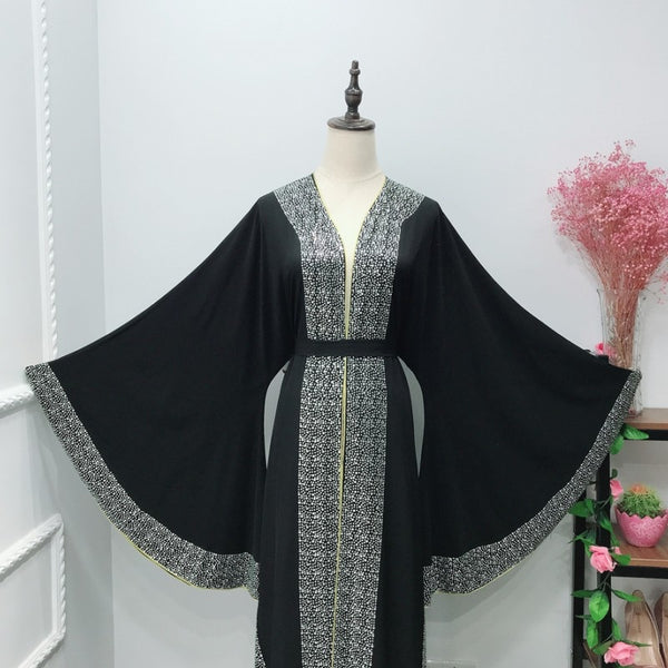 [variant_title] - Luxurious Femme Kimono Kaftan Handstudded Robe Dubai Islam Muslim Hijab Dress Abayas Caftan Marocain Qatar Oman Turkey  Clothing