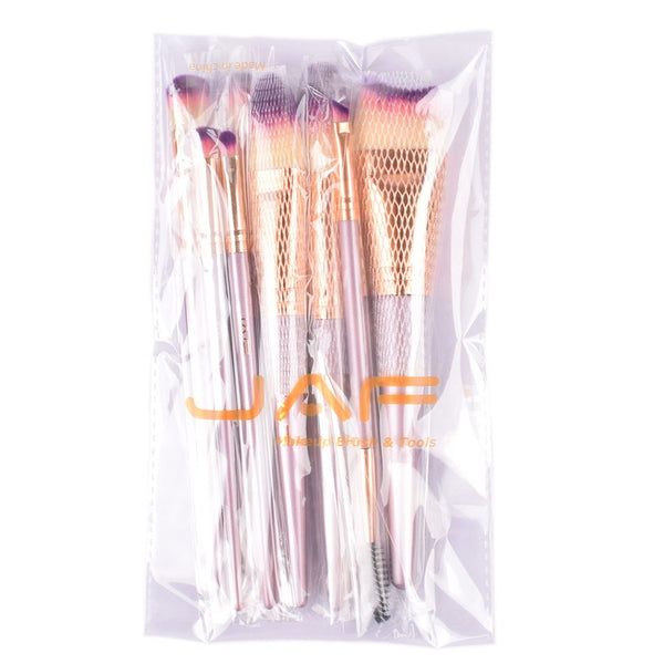 [variant_title] - JAF 9pcs Purple Make Up Brushes Violet Synthetic Foundation Brush Vegan Makeup Brushes 100% Vegan Makeup Brush Kit J0923SV-Z