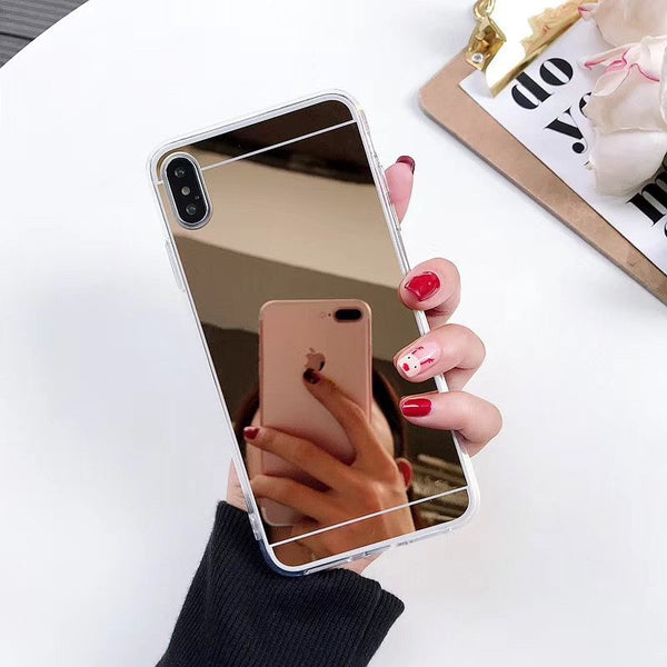 Gold / For Enjoy 8 Plus - TRISEOLY Luxury Rose Gold Mirror Case For Huawei Y9 2019 Y6 Y5 Y7 Prime 2018 Honor 10 Lite 7C 7A Pro Enjoy 8 9 Plus TPU Cases