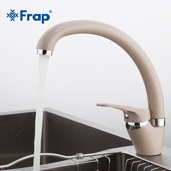 [variant_title] - FRAP  Brass 5 color Kitchen sink faucet Mixer Cold And Hot Single Handle Swivel Spout Kitchen Water Sink Mixer Tap Faucets F4113
