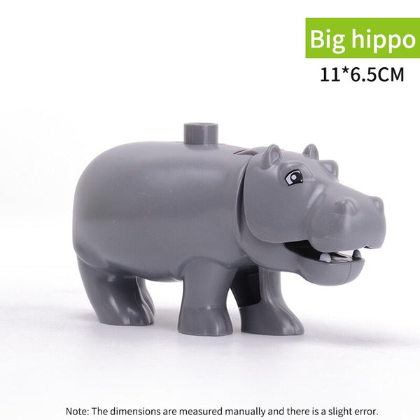 1012 - Animal Series Model Figures Big Building Blocks Animals Educational Toys For Kids Children Gift Compatible With Legoed Duploe