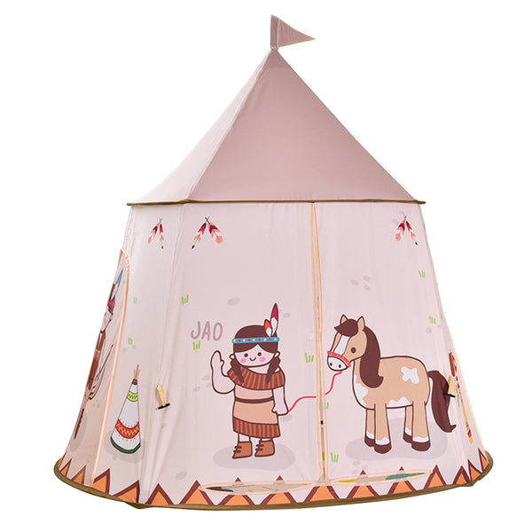 Yellow - Girl Princess Pink Castle Tents Portable Children Outdoor Garden Folding Play Tent Lodge Kids Balls Pool Playhouse Kid  House