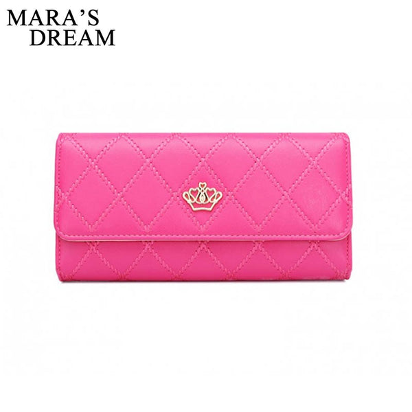 [variant_title] - Mara's Dream Womens Wallets Purses Plaid PU Leather Long Wallet Hasp Phone Bag Money Coin Pocket Card Holder Female Wallet Purse