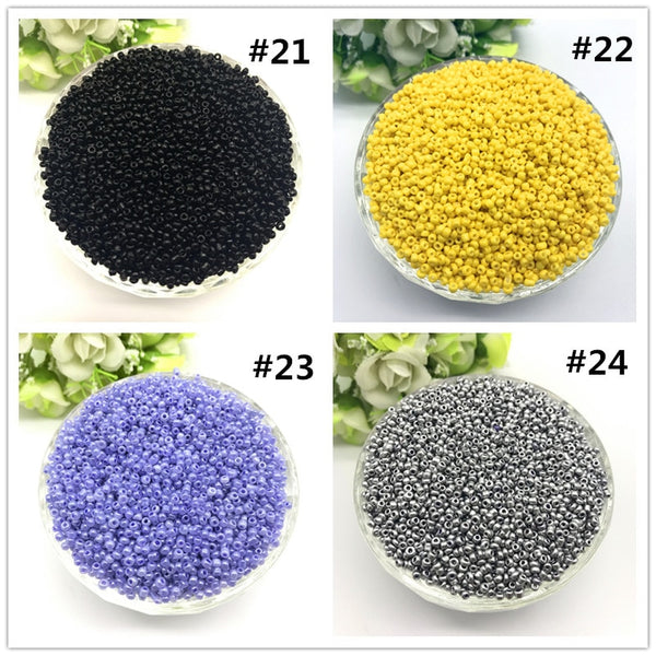 [variant_title] - 1000pcs 2mm Charm Czech Glass Seed Beads DIY Bracelet Necklace For Jewelry Making Accessories