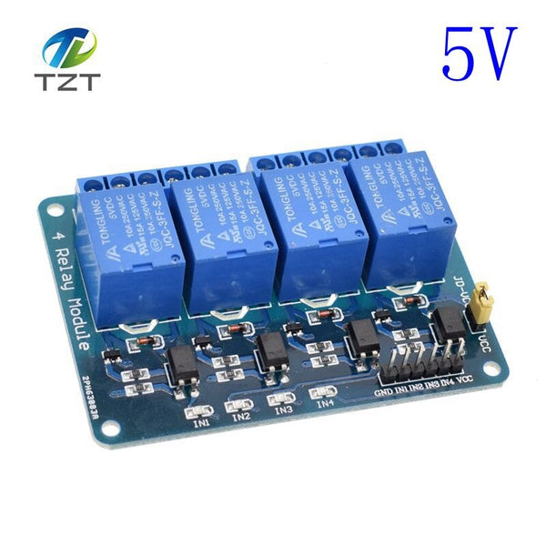 4 channel 5v - TZT 5v 1 2 4 6 8 channel relay module with optocoupler. Relay Output 1 /2 /4 /6 / 8 way relay module 12V  for arduino blue
