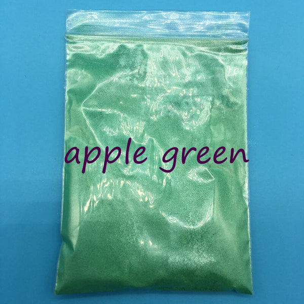 apple green - 20g Colorful Pearl Powder for make up,many colors mica powder for nail glitter,Pearlescent Powder Cosmetic pigment