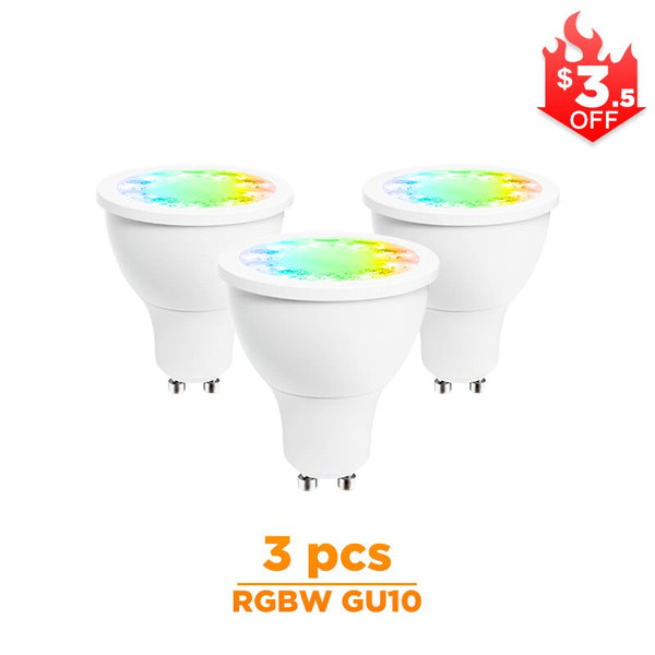 [variant_title] - ZIGBEE rgbw gu10 spot light , rgbw rgb cct gu10 spotlight zigbee zll 5W AC100-240V led APP controller work with Amazon echo plus