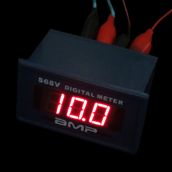 [variant_title] - C68A Three digits 0.56" AC 0-10A Ammeter Meter AMP Red LED Digital Display Amperemeter