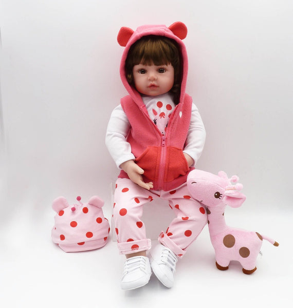 [variant_title] - bebes reborn doll 47cm soft silicone reborn toddler baby dolls com corpo de silicone menina  Christmas surprice gifts lol doll