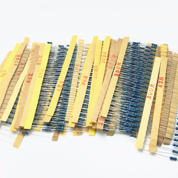 [variant_title] - 300Pcs/locs 30Values resistor Pack 1/4w Resistance 1% Metal Film Resistor Resistance Assortment Kit Set 30 kinds Each 10Pcs