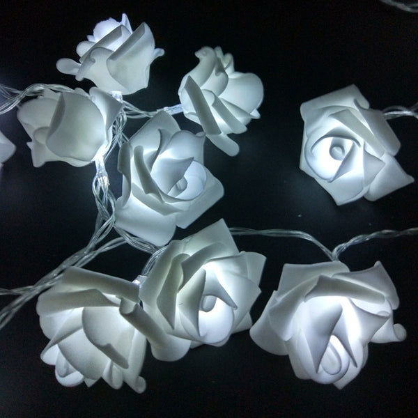 [variant_title] - YIYANG 1.5M 10led AA Battery LED Rose Christmas Lights Holiday String Lights Valentine Wedding Decoration Flower Bulbs LED Lamp