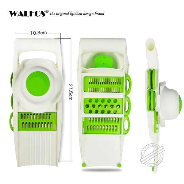 [variant_title] - WALFOS Mandoline Peeler Grater Vegetables Cutter tools with 5 Blade Carrot Grater Onion Vegetable Slicer Kitchen Accessories