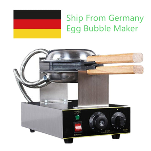 [variant_title] - 110V 220V Commercial Electric Egg Bubble Waffle Maker Machine Eggettes Puff Cake Iron Maker Machine Bubble Egg Cake Oven