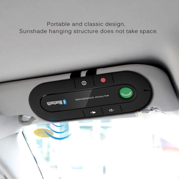 [variant_title] - USB Bluetooth Handsfree Car Kit Wireless Bluetooth Speaker Phone MP3 Music Player Sun Visor Clip Speakerphone Charger no aux