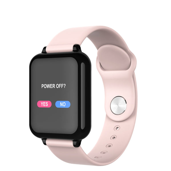 Pink / no retail box - 696 B57 smart watch IP67 waterproof smartwatch heart rate monitor multiple sport model fitness tracker man women wearable