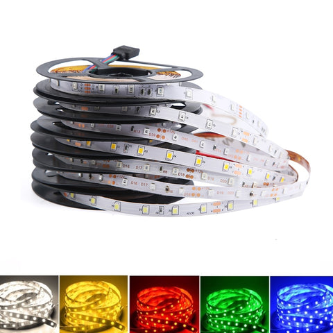 [variant_title] - DC 12 V Volt Strip Led Light Tape 2835 RGB Waterproof 1 - 5 M 12V DC 60LED/M RGB Led Strip Tape Lamp Diode Flexible TV Backlight