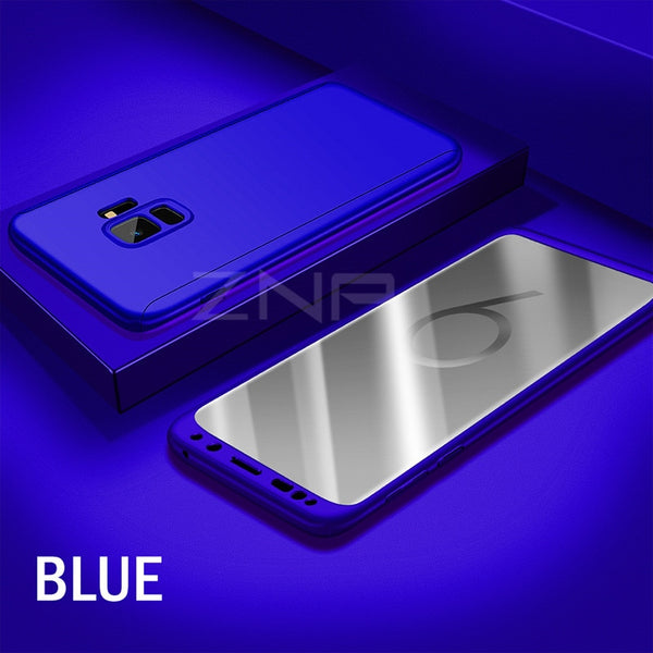 Blue / Note 8 - ZNP Luxury 360 Degree Full Cover Phone Case For Samsung Galaxy S9 S8 Plus S10 Shockproof Cover For Samsung Note 8 9 S9 Plus Case