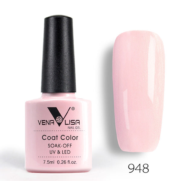 948 - New Free Shipping Nail Art Design Manicure Venalisa 60Color 7.5Ml Soak Off Enamel Gel Polish UV Gel Nail Polish Lacquer Varnish