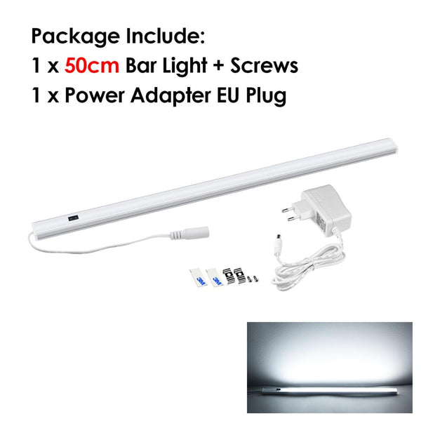 White 50cm - Kitchen Lights Accessories Hand Sweeping Sensor Under Cabinet Led Strip Bar Lights 5W 6W 7W DIY Kitchen Bedside Lights LED Lamp