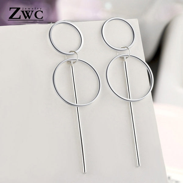 ZWC Fashion New Women's Acrylic Drop Earrings Hot Selling Long Dangling Earrings Gift For Women Party Wedding Jewelry Brincos