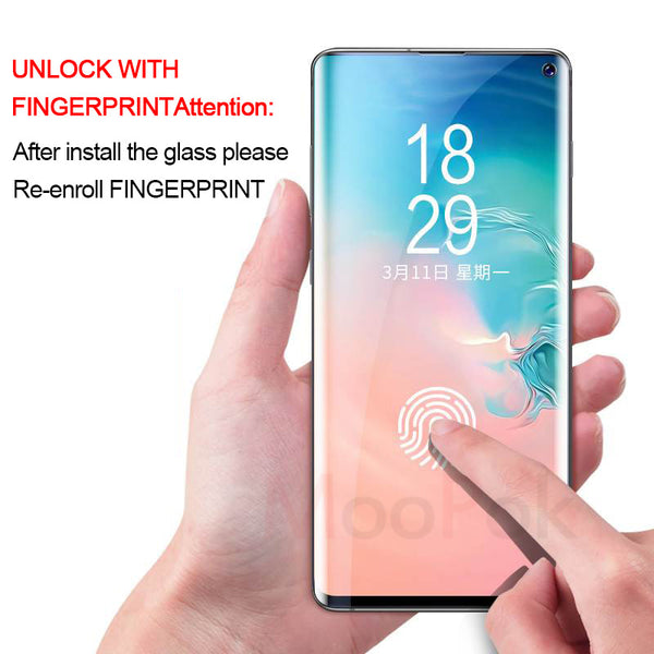 [variant_title] - 100D UV Liquid Curved Full Glue Tempered Glass For Samsung Galaxy S8 S9 S10 Plus Lite Note 8 9 10 Screen Protector Full Cover