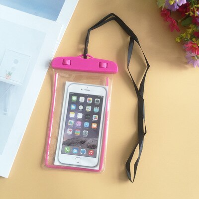 FSD-pink - Waterproof Bag Case Universal 6.5 inch Mobile Phone Bag Swim Case Take Photo Under water For iPhone 7 Full Protection Cover Case