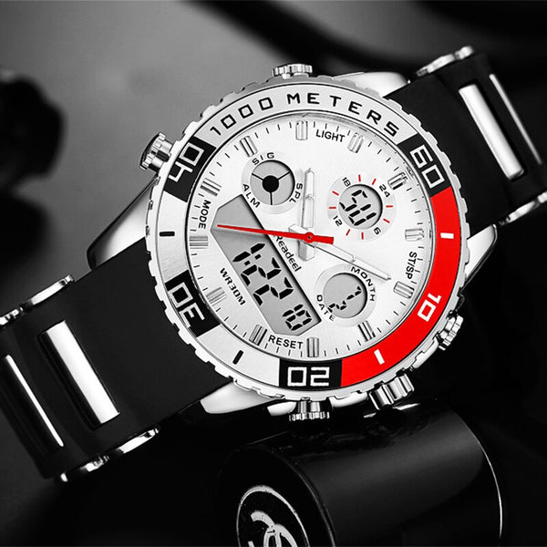 [variant_title] - Men Sports Watches Waterproof Mens Military Digital Quartz Watch Alarm Stopwatch Dual Time Zones Brand New relogios masculinos