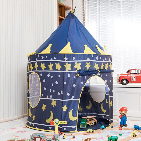 Style 02 - Children Tent Toy Tent For Kid Pink Blue Play House Outdoor/Indoor Fun Toys Castle Villa  Foldable Play Tents Toys For Children