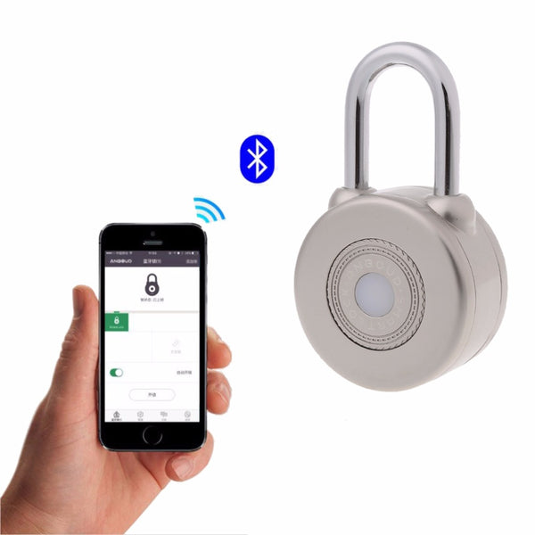 [variant_title] - OOTDTY 2 Color Wireless Control Smart Bluetooth Padlock Master Keys Types Lock with APP Control