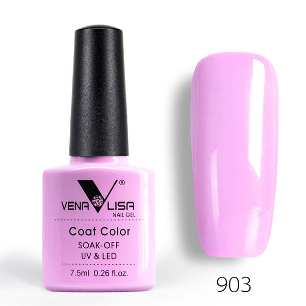 903 - New Free Shipping Nail Art Design Manicure Venalisa 60Color 7.5Ml Soak Off Enamel Gel Polish UV Gel Nail Polish Lacquer Varnish