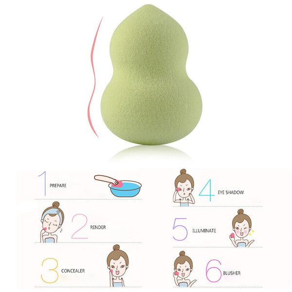 [variant_title] - 10Pcs Cosmetic Puff Makeup Foundation Sponge Flawless Powder Smooth Beauty Cosmetic Blending Make Up Sponge Beauty Tool With Box