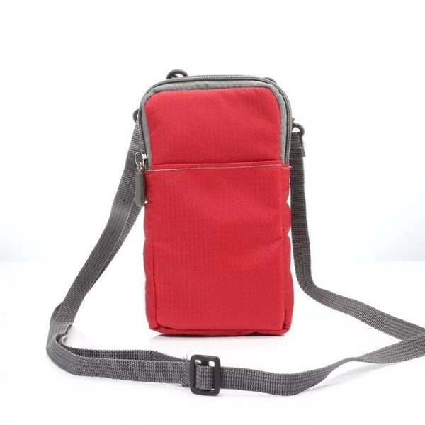 Red - FULAIKATE SPORTS Universal Wallet Bag for iphone6 7 Plus Climbing Portable Case for iPhone 6s mobile phone Shoulder bag holster