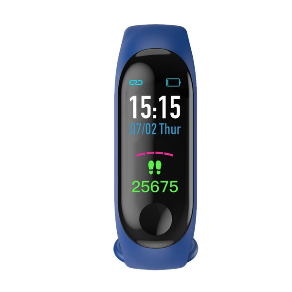 BLUE - 2019 Smart Watch Men Women Heart Rate Monitor Blood Pressure Fitness Tracker Smartwatch Sport Smart Clock Watch For IOS Android