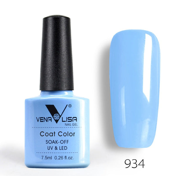 934 - New Free Shipping Nail Art Design Manicure Venalisa 60Color 7.5Ml Soak Off Enamel Gel Polish UV Gel Nail Polish Lacquer Varnish