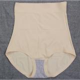 Beige / M - Sexy Women Cotton Fiber Panties Fashion Designer Body Shaper Hip Abdomen Tummy Control Briefs High Waist Underwear For Women