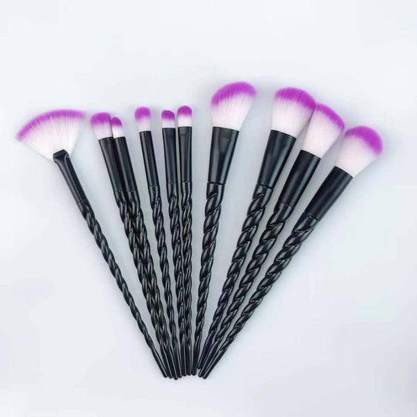 [variant_title] - 10pcs Unicorn Makeup Brush Set Foundation Powder Eye shadow Make Up Brushes Beauty Makeup Cosmetic Tools pincel maquiagem