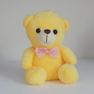 Gold - 20CM Colorful Glowing  Luminous Plush Baby Toys Lighting Stuffed Bear Teddy Bear Lovely Gifts for Kids