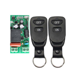 [variant_title] - Wireless Remote Control Light Switch 10A Relay Output Radio 220V 1 Channel Receiver Module + 50-500M ON OFF Symbol Transmitter