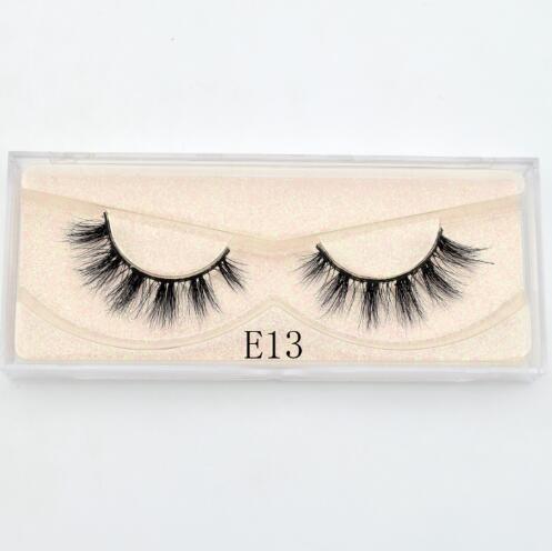 E13 - Visofree Mink Eyelashes Natural False Eyelashes Fake Eye Lashes Long Makeup 3D Mink Lashes Extension Eyelash Makeup for Beauty