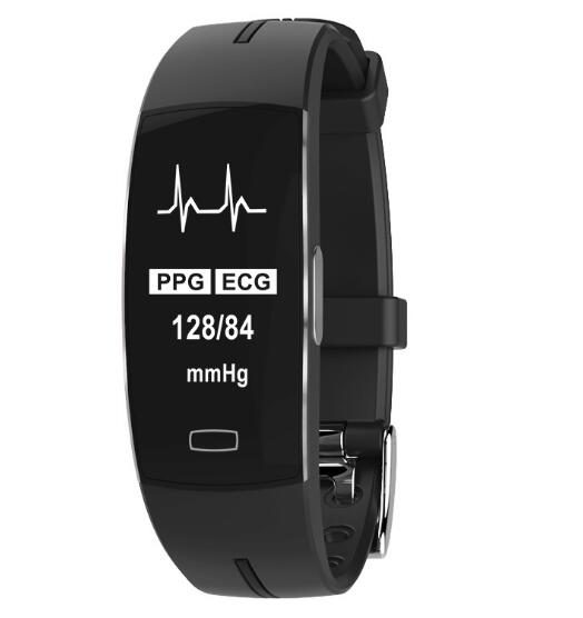 SILVER-BLACK BAND - F H beauty blood Pressure Pulse Monitors Portable health care Blood Pressure Monitor Heart Rate Monitor