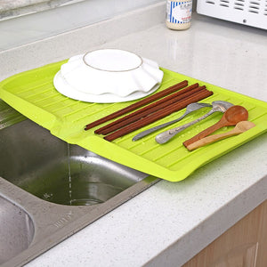 [variant_title] - New Drain Rack Kitchen Plastic Dish Drainer Tray Large Sink Drying Rack Worktop Organizer drying rack for dishes Dropshipping
