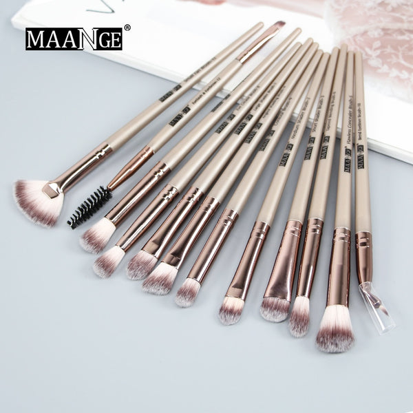 [variant_title] - MAANGE  New Make Up Brushes 3-12 PCS Professional Blending Eyeshadow Eyebrow Brush For Makeup Beauty Set