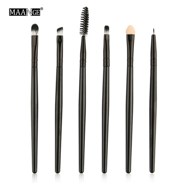 6PCSHB - MAANGE Pro 15Pcs Makeup Brushes Set Eye Shadow Foundation Powder Eyeliner Eyelash Lip Make Up Brush Cosmetic Beauty Tool Kit Hot